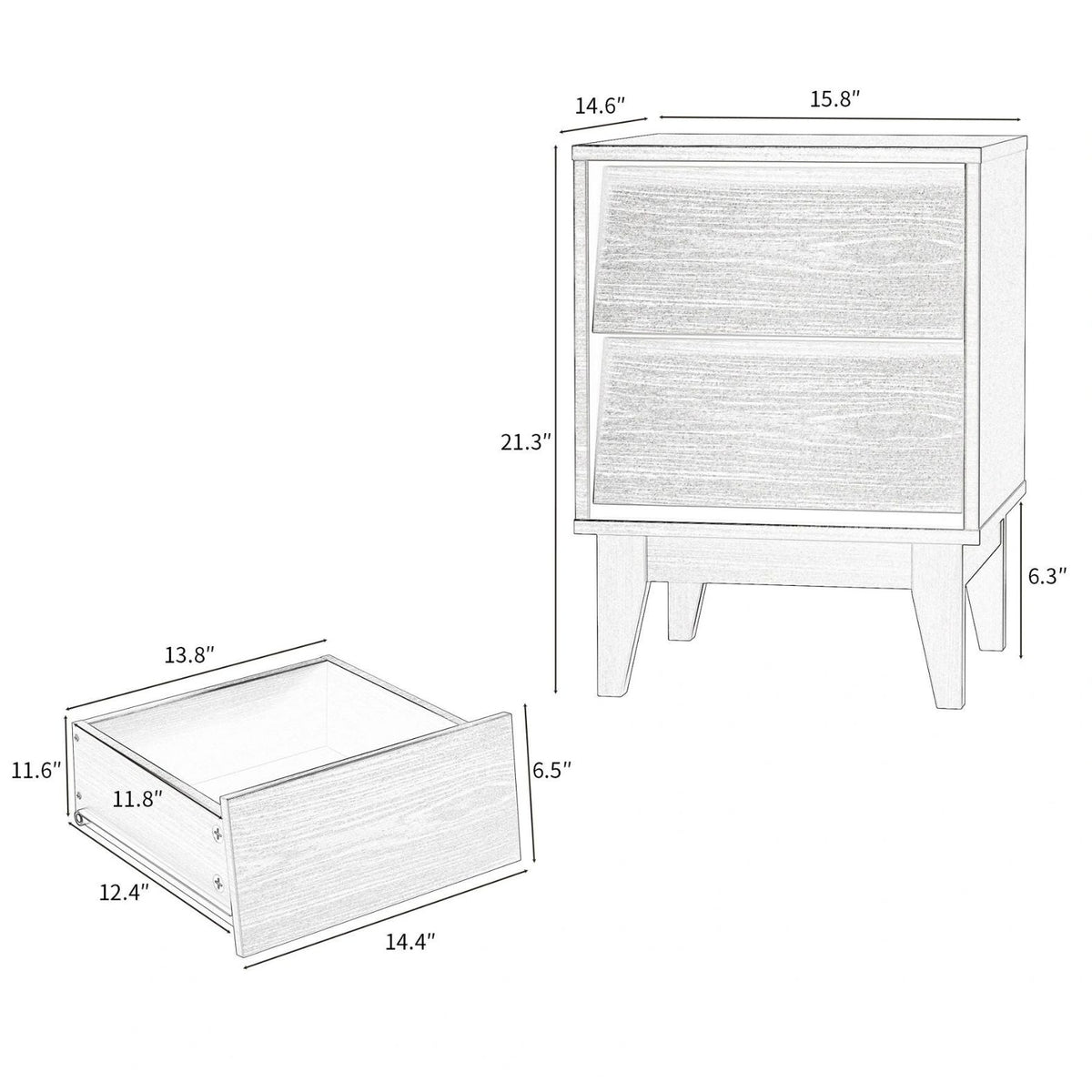 Bexley Beveled Nightstand