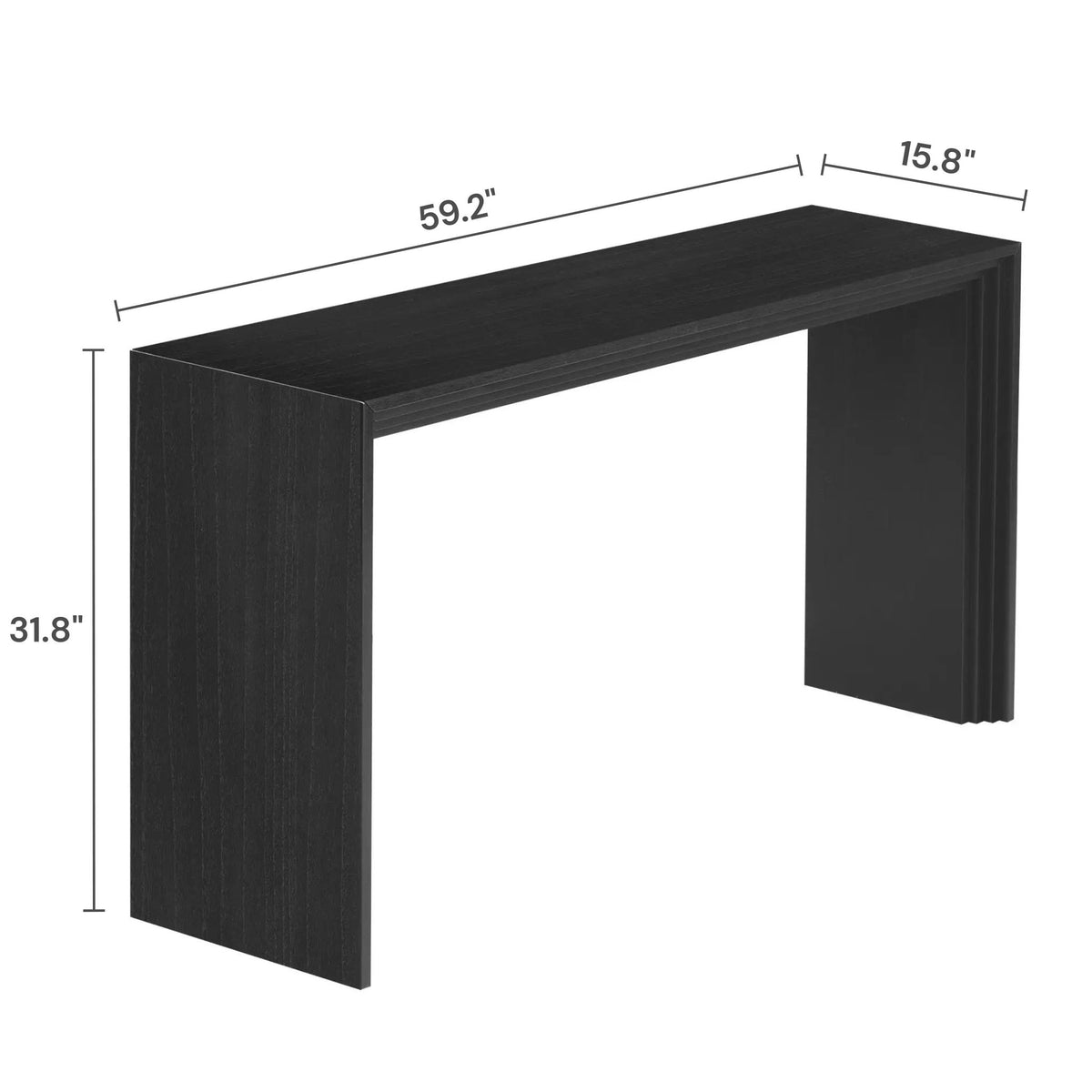 Etrenne Open-Shelf Console Table (59.2")