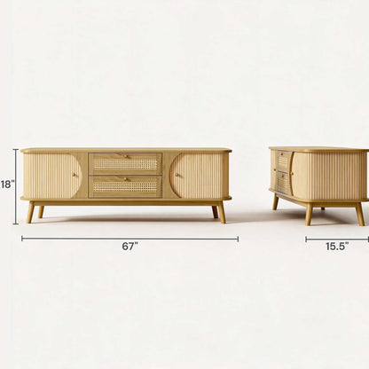 Briar Cane Media Console (67")