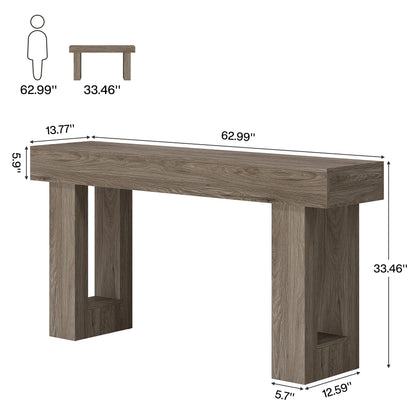 Dorsenne Thick-Top Console Table (63")