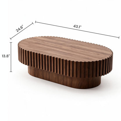 Tavira Fluted Coffee Table (43")