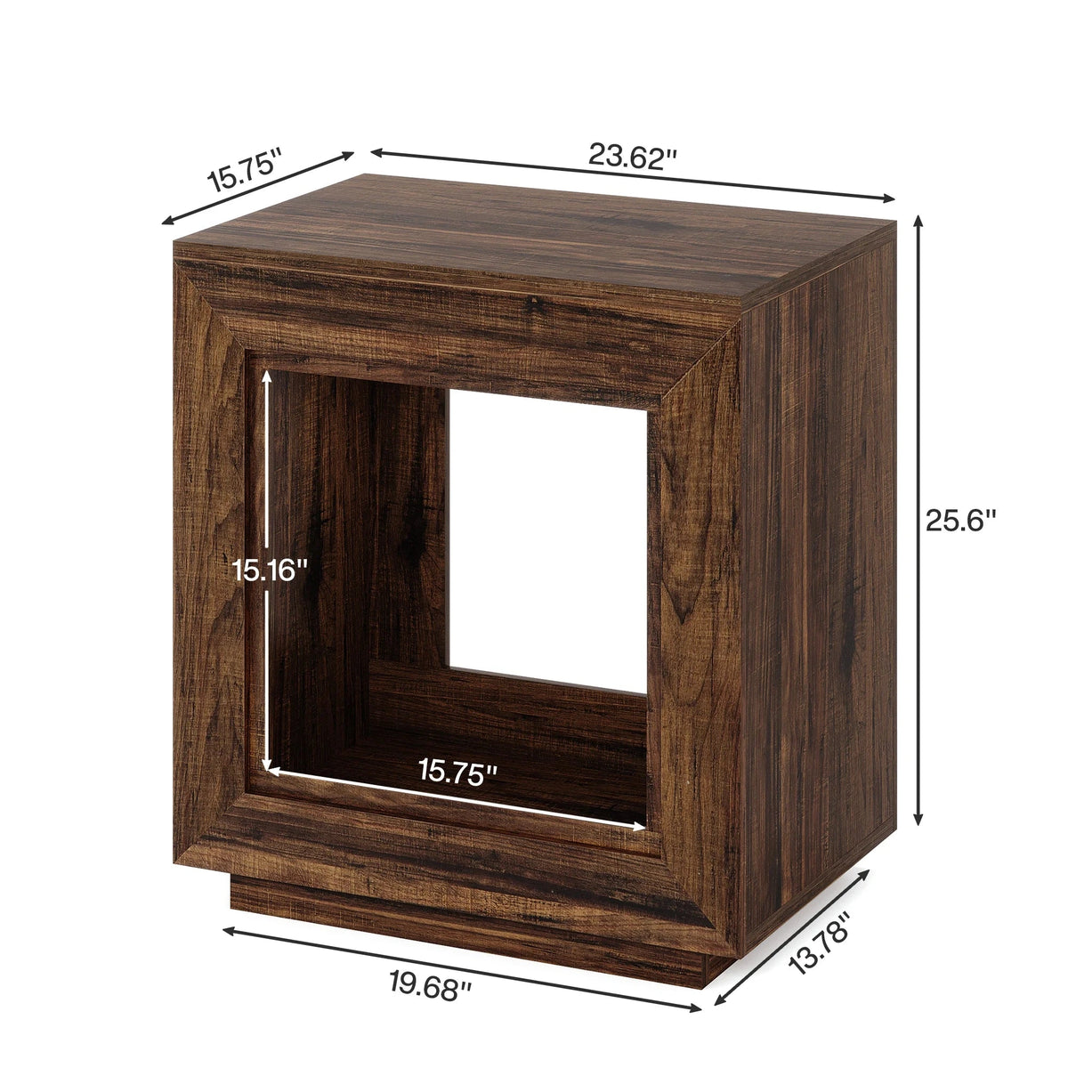 Kestrel Brown Shelf Nightstand (23.6")