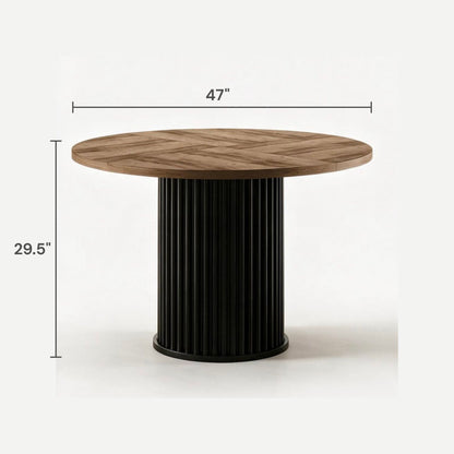 Cavaro Fluted Dining Table (47")