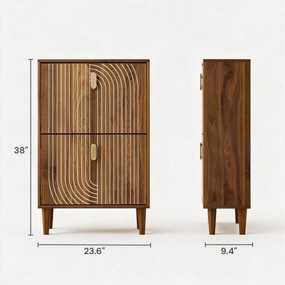 Everly Modern Flip Shoe Cabinet (23.6")