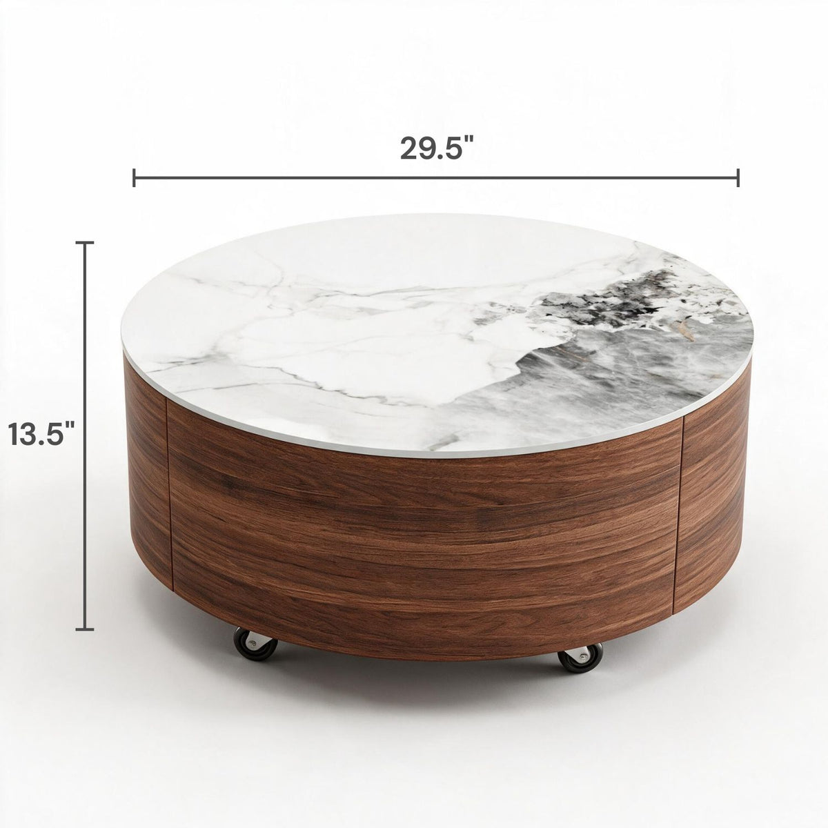 Marceline Walnut Coffee Table (29.5")