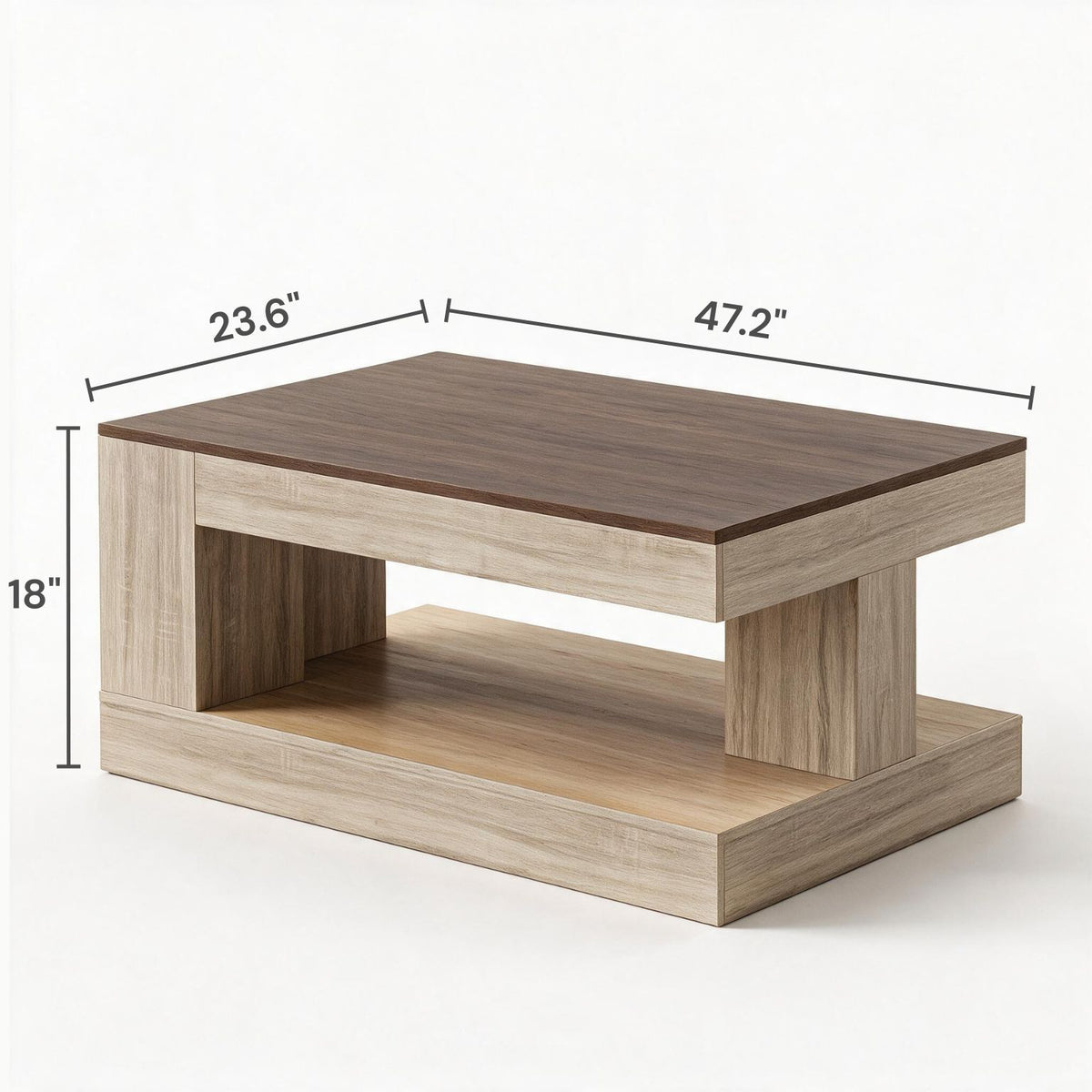 Orsino Wood Coffee Table (47.2")