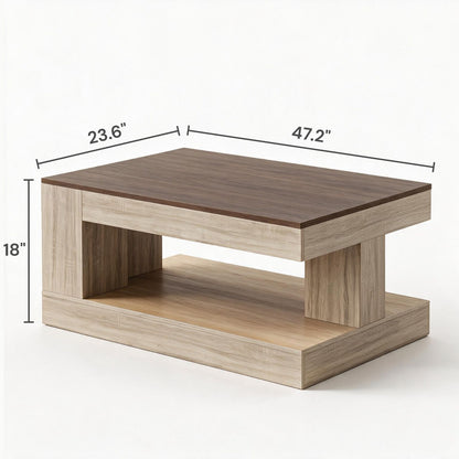 Orsino Wood Coffee Table (47.2")