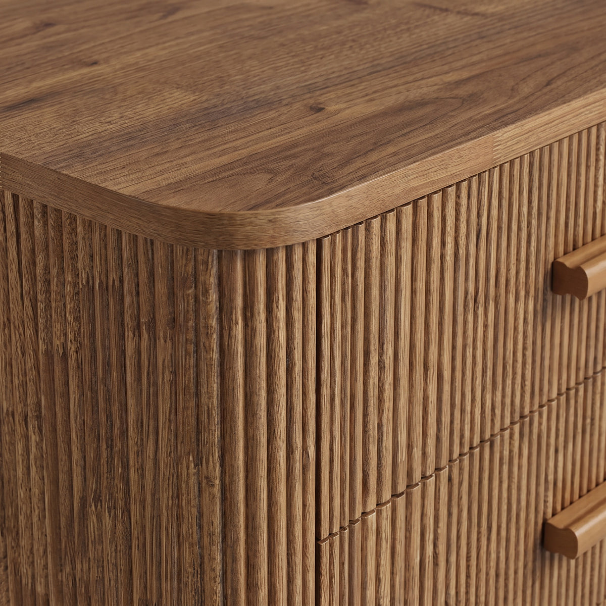 Montaigne Fluted Oak Nightstand (31.5")