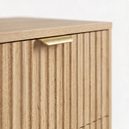 Liora Fluted Storage Shoe Cabinet (31.5")