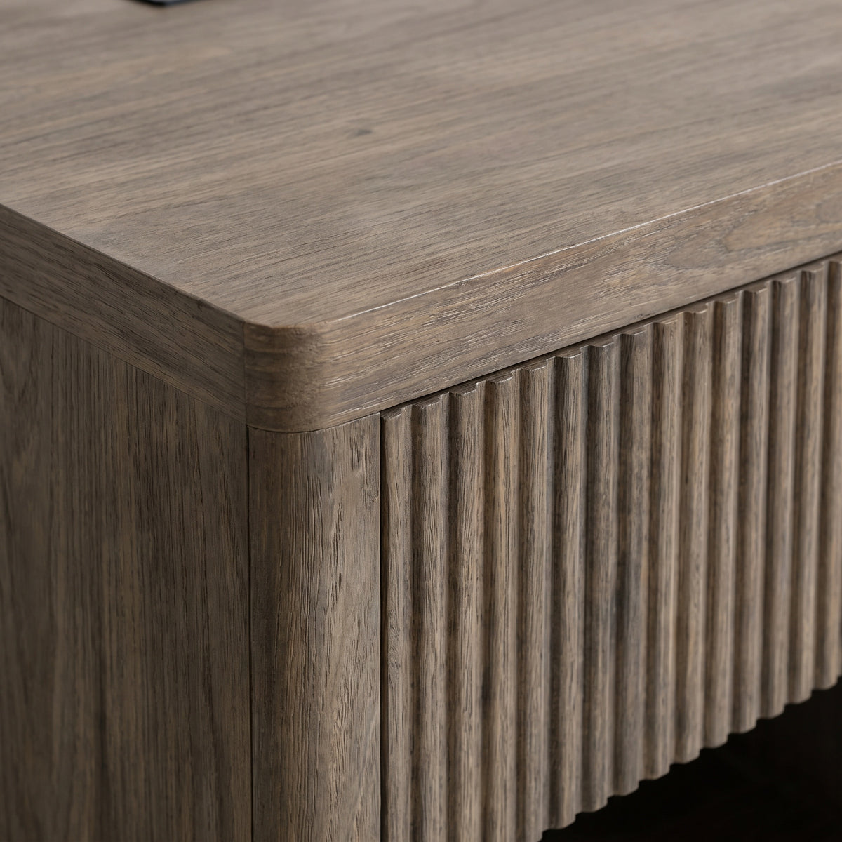 Cendrine Glass-Accented Nightstand
