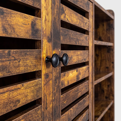 Sylvan Rustic Storage Shoe Cabinet (45.7")