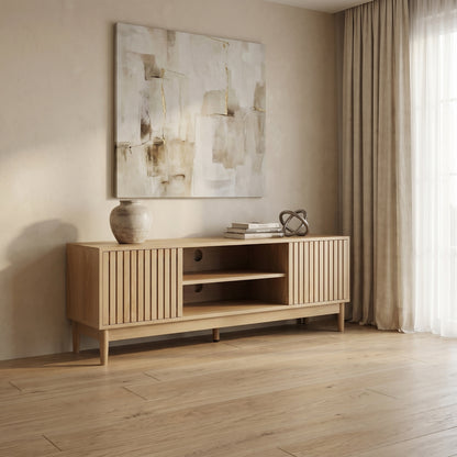 Averon Slatted Media Console (55")