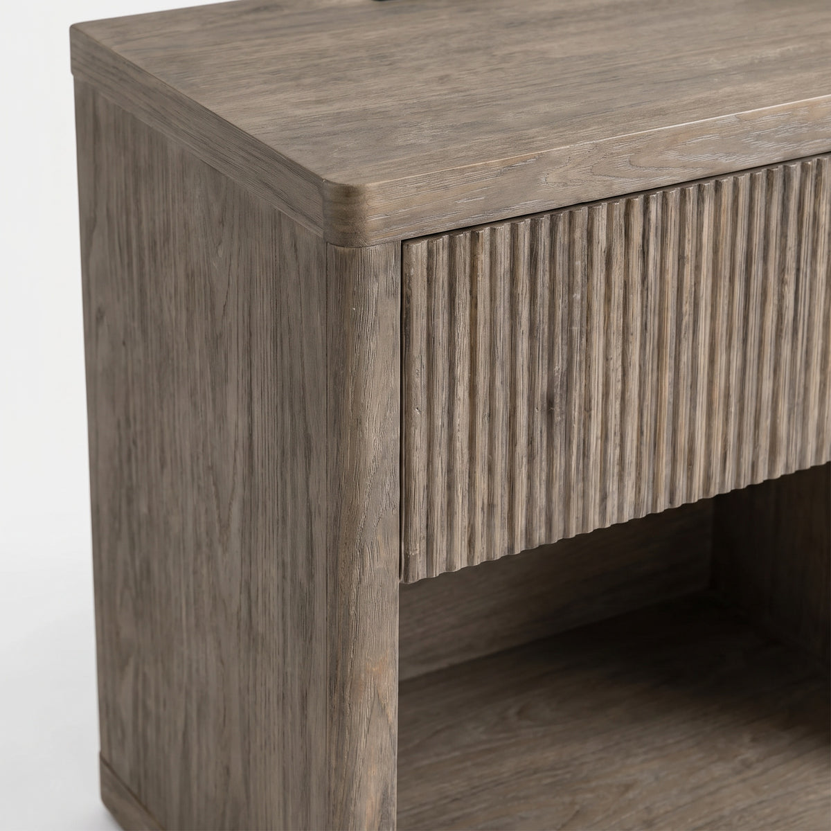 Cendrine Glass-Accented Nightstand