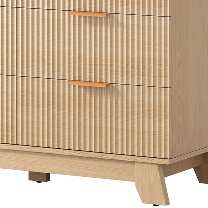 Perrin Fluted 6-Drawer Dresser (39.4")