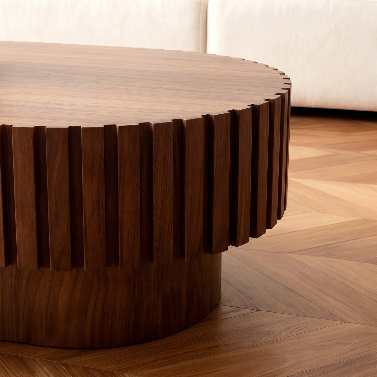 Tavira Fluted Coffee Table (43")