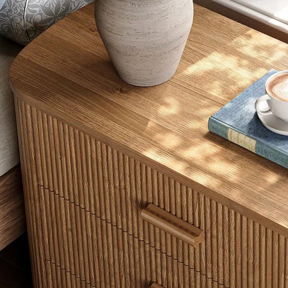 Montaigne Fluted Oak Nightstand (31.5")