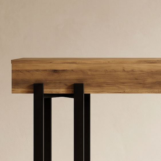 Valcera Iron-Leg Console Table (63")