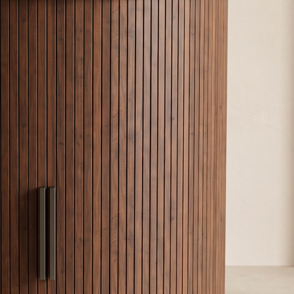 Thalor Walnut-Toned Charging Nightstand
