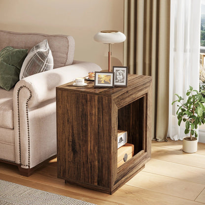 Kestrel Brown Shelf Nightstand (23.6")
