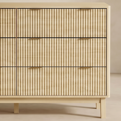 Ondara Fluted 6-Drawer Dresser (54")