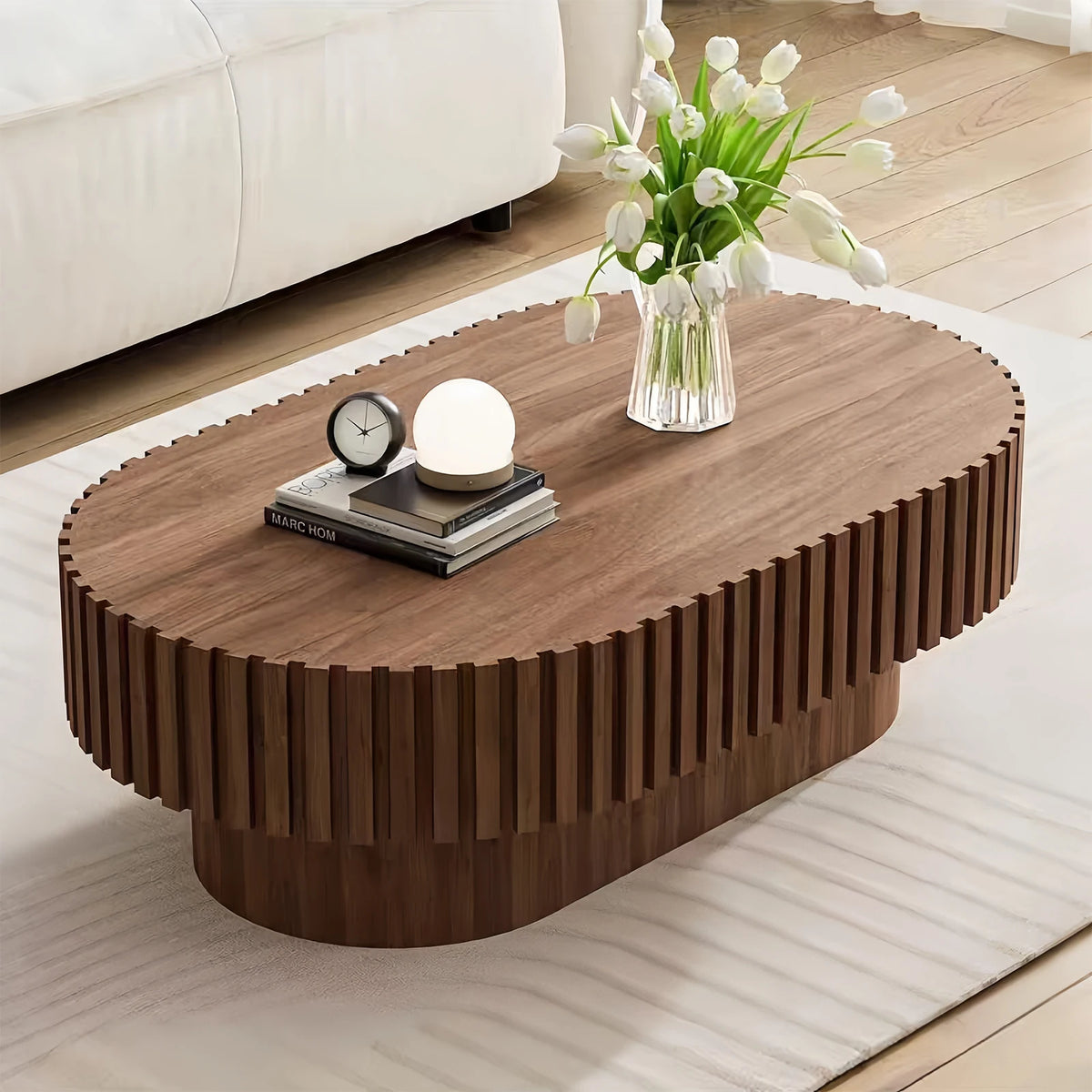 Tavira Fluted Coffee Table (43")