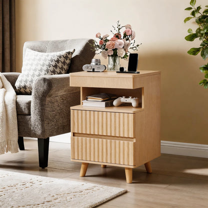 Brisane Fluted Nightstand
