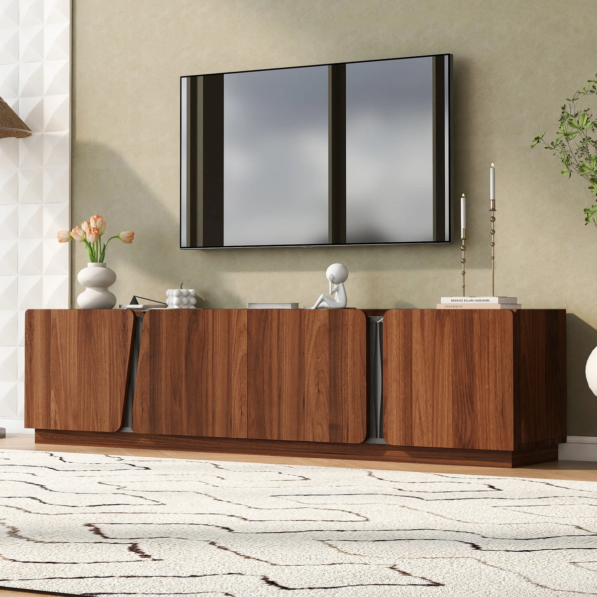 Aurelio Marble Media Console (56")