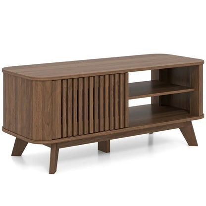 Adjustable Shelves Rectangular Coffee Table with Storage for Home or Office
