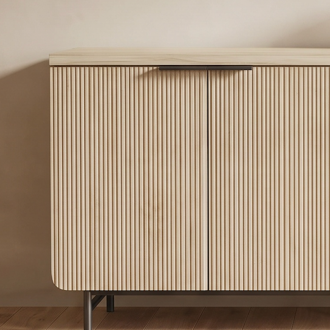 Lorien Fluted Media Console (71")